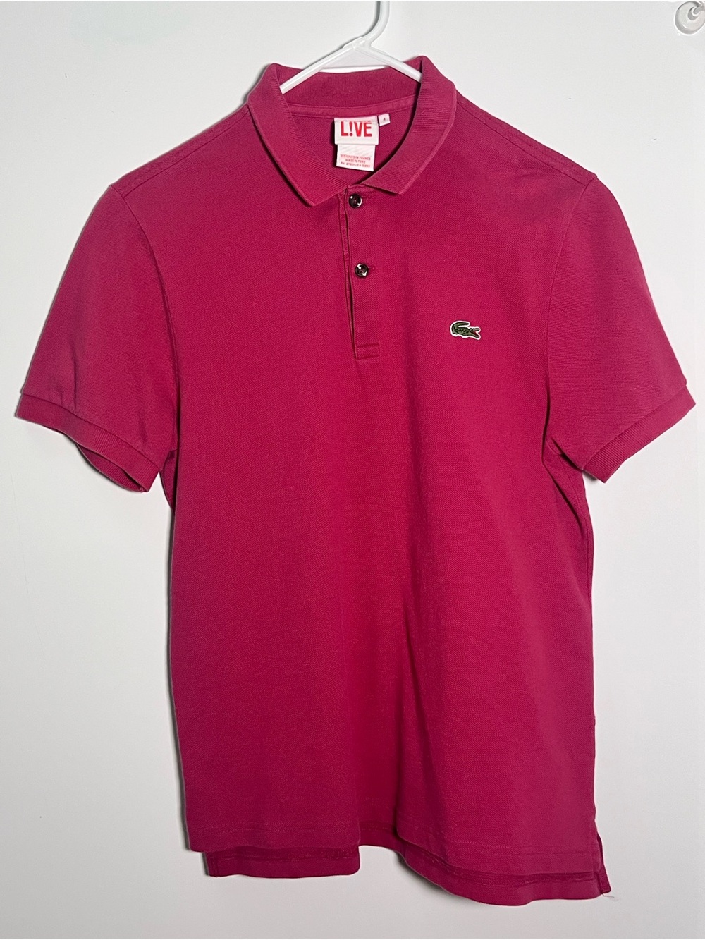 Lacoste Men's Magenta Polo Shirt